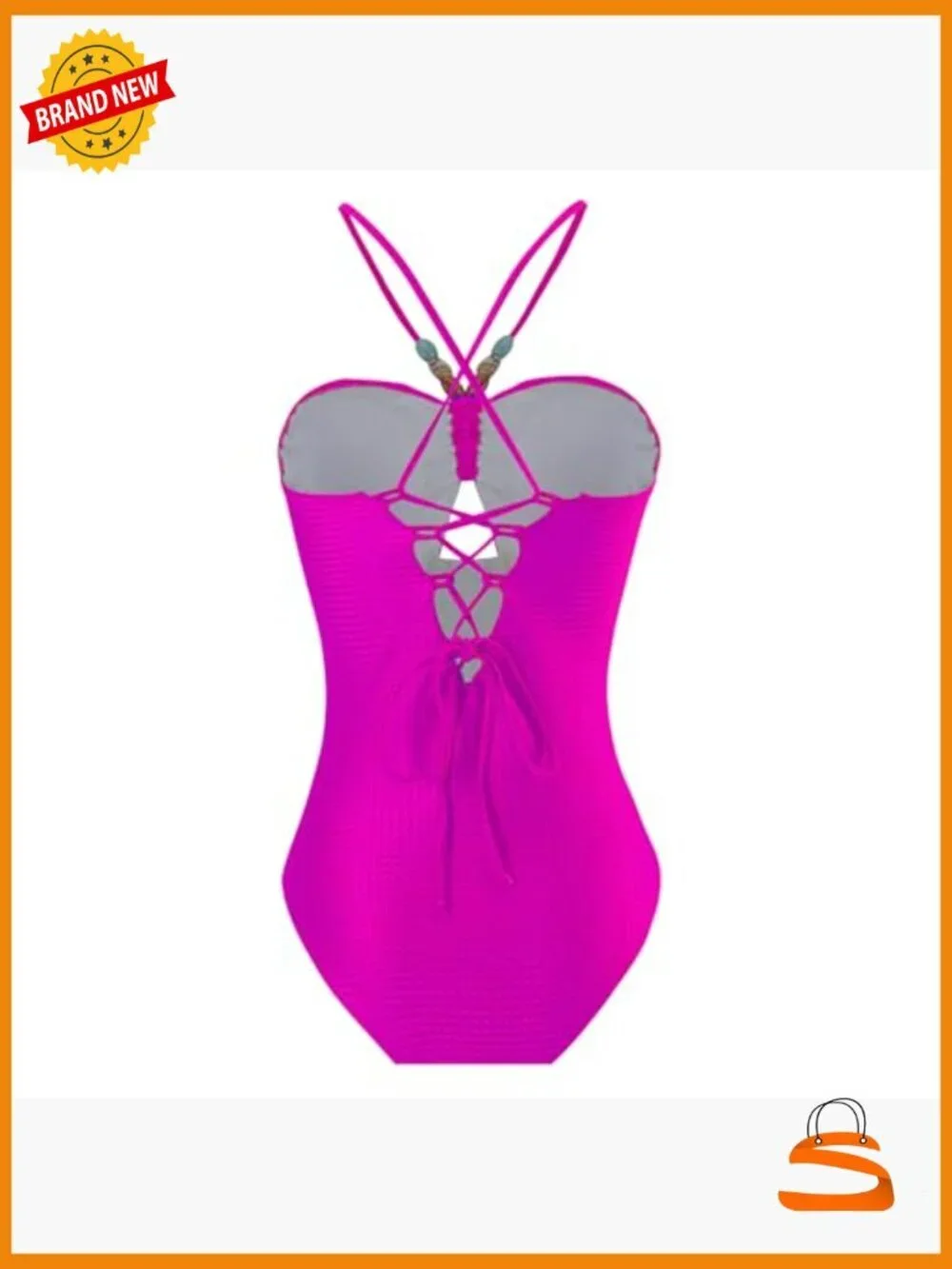 Women One-Piece Swimsuit with Wrap Skirt Cover Up Sarong Set